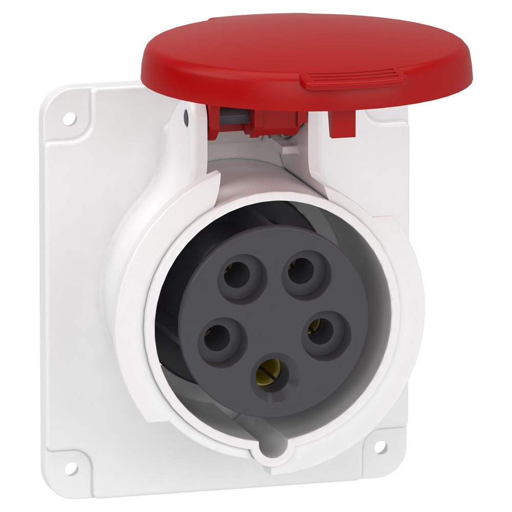 Schneider PratiKa Enchufe Industrial De Panel 16A 400V IP44 - PKF16G435