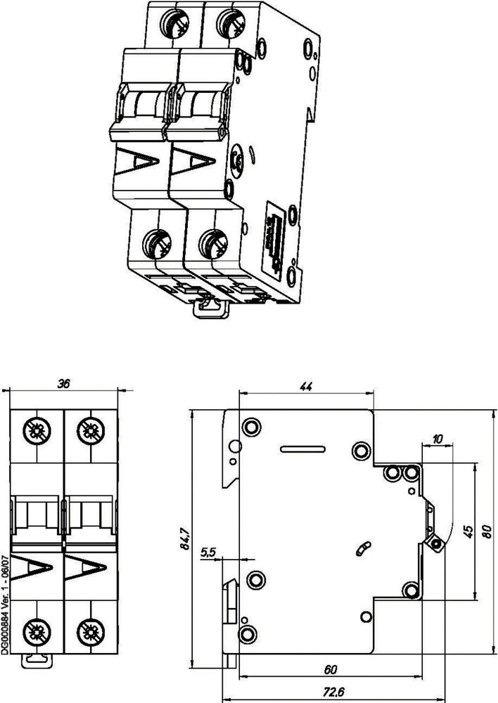 Eaton Faz-B25/2 Mcb Industrial 25A 2P B-Carácter - 278736