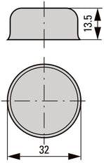 Diafragma Protector De Silicona Para Botones De Presión Serie M22 - 216395