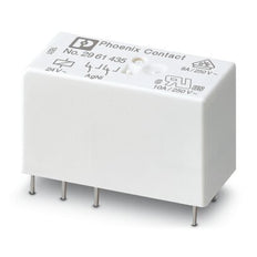 Relé De Potencia Miniatura Phoenix Contact 24 V CA Doble Contacto - 2961435 [2 Piezas]