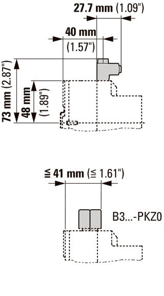Bloque De Terminal De Extensión 3 Polos 25mm² Para PKZM0 - 262518