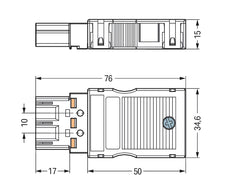 Wago 770-113 Conector Macho De 3 Polos Con Alivio De Tensión - 770-113 [2 Piezas]