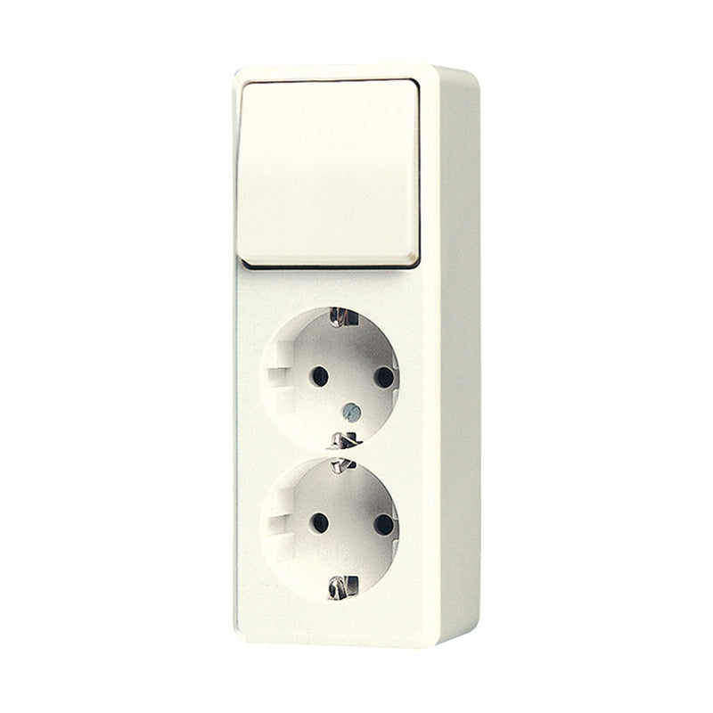 Jung Ap600 Combinación De Enchufe Doble Blanco - 626A