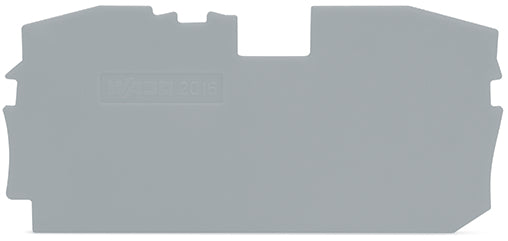 WAGO TopJob S Placa De Fin Y Separación 1mm Gris - 2016-1291 [10 Piezas]