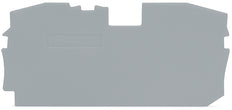 WAGO TopJob S Placa De Fin Y Separación 1mm Gris - 2016-1291 [10 Piezas]