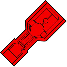 Conector De Nylon Totalmente Aislado 6.3x0.8mm - 156135 [100 Piezas]