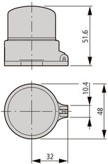 Eaton M22-Pl-Pv Cubierta De Parada De Emergencia Sellable - 216397