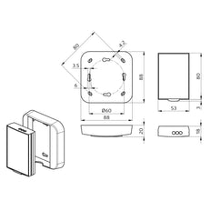 Beg Ir Control Remoto Rango Ampliado Montaje En Techo - 92479