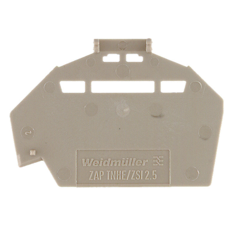 Placa De Extremo Del Bloque De Terminal Weidmuller 46.7mm Beige Oscuro - 1610840000 [10 Piezas]