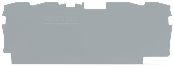 WAGO TOPJOB-S Fin Y Placa Intermedia 1mm Gris - 2004-1491 [20 Piezas]