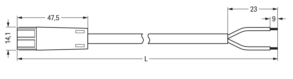 Cable EIB Preensamblado Con Conector Macho 3M Verde - 894-8992/233-306