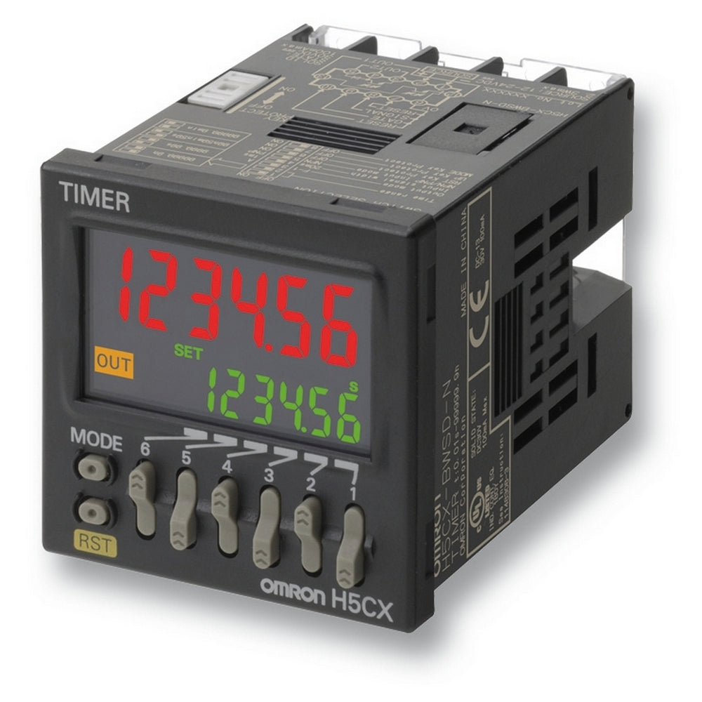 Omron H5CX Temporizador Digital Multifuncional 48x48mm - H5CX6004H