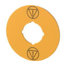 Etiqueta De Parada De Emergencia Eaton M22 60mm Amarillo IEC60417-5638 - 180472