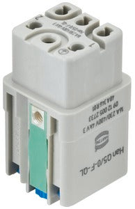 Conector Rápido Femenino Han Q5 Inserto 5 Polos 2.5mm² - 09120052733