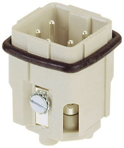 Harting Han 4A Conector Macho De Inserción 4P+PE 10A - 09200042611