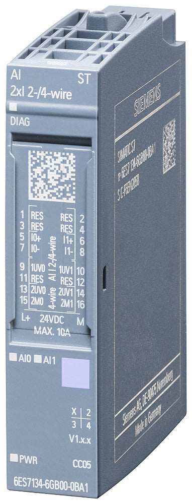 Siemens Et 200Sp Ai 2Xi Módulo De Entrada Analógica - 6Es71346Gb000Ba1