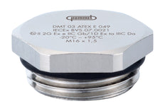 Hummel V-MS-EX M25x1.5 Tapón Ciego De Latón Niquelado - 1197250050