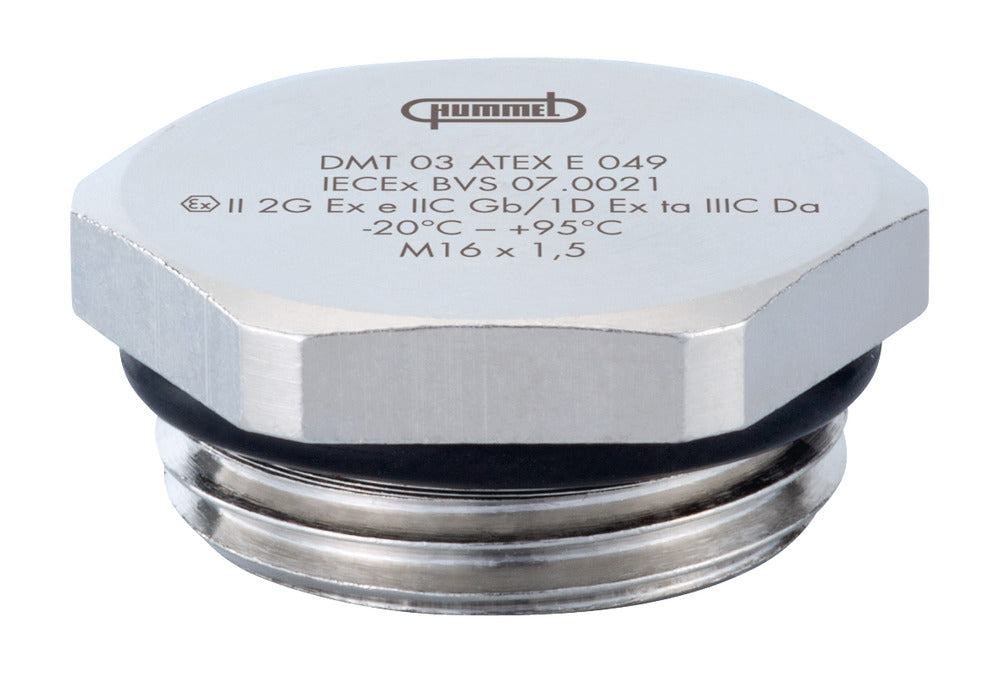 Métrico M16x1.5 Ex-Calificado Latón Niquelado Enchufe - 1197160050 [2 Piezas]