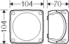 Hensel KX 0404 C ATEX Caja De Conexiones 5 Polos IP66 - KX 0404 C