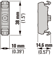 Elemento Indicador LED Montado En Frontal Rojo 12-30V CA/CC - 180798