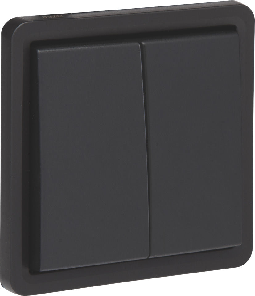Niko Hydro IP55 Interruptor Doble De Dos Vías 10AX Negro - 761-32605