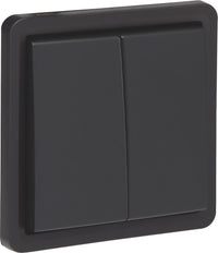 Niko Hydro IP55 Interruptor Doble De Dos Vías 10AX Negro - 761-32605