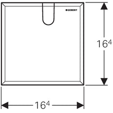 Geberit Alpine Blanca Tapa Para Caja De Función Empotrada - 116.425.11.1
