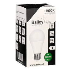 Bailey Ecobasic Led A60 E27 10W 4000K Bombilla Opalina - 80100040022 [2 Piezas]