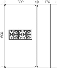 Hensel K2405 IP65 Caja De Conexiones 25-240mm² 5-Polos - K 2405