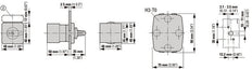 Eaton T0 20A Interruptor Empotrado Cambio 4 Contactos IP65 - 011396