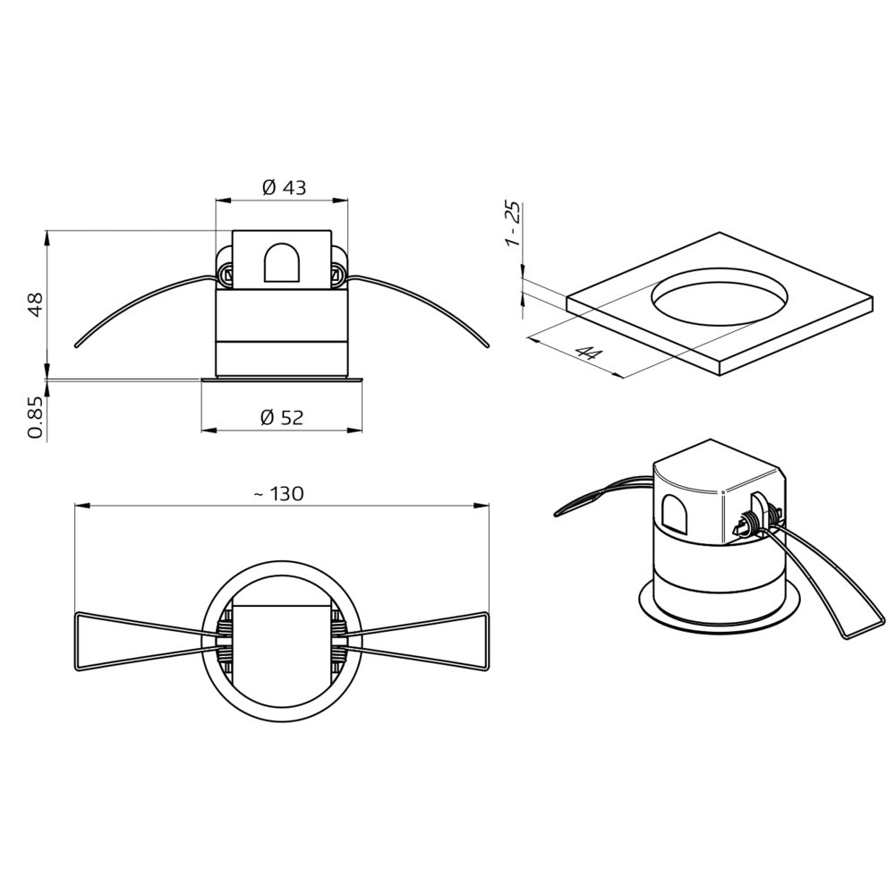 DALI Link PD11 Ultra Delgado Multisensor 9M IP20 - 93068