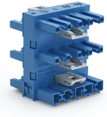WAGO WINSTA MIDI Conector De Distribución De 5 Vías Azul - 770-1947