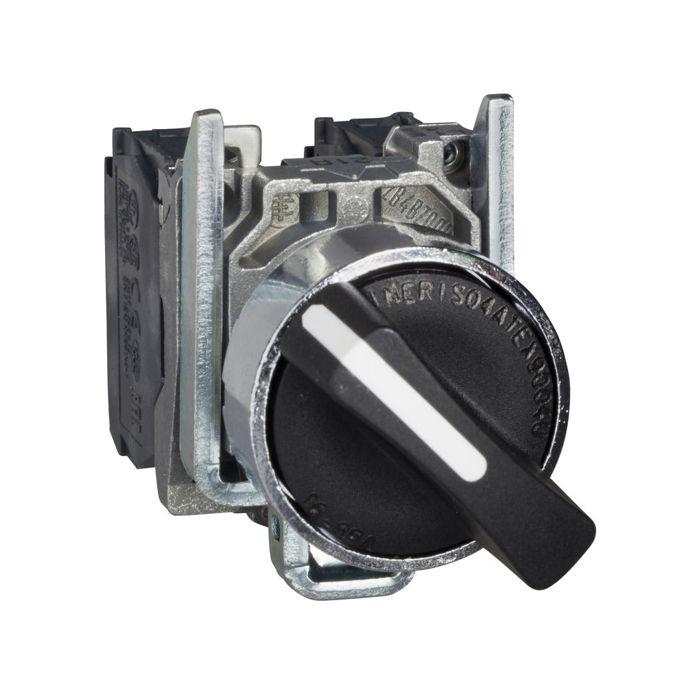 Schneider Electric XB4BD41 Interruptor Selector De 3 Posiciones Negro - XB4BD41