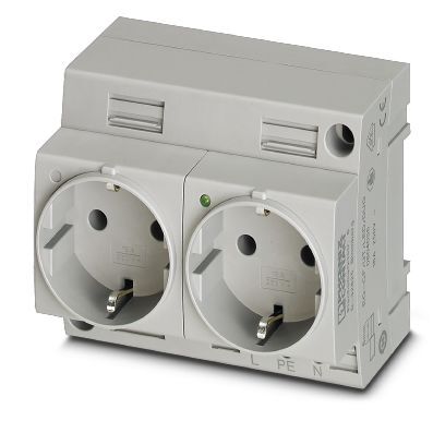 Phoenix Contact Enchufe Doble Con Indicador LED Serie CF - 0804036