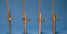 Abrazadera De Varilla De Tierra De Bronce 3/8 Pulgada Para Varillas De Cobre Unido Con Pegamento - 158155
