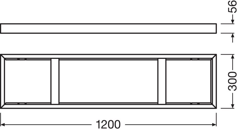 Kit De Montaje Superficial LEDVANCE Panel 1200 H75/H50 - 4058075108820