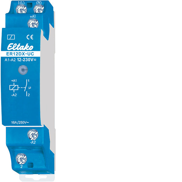 Eltako ER12DX-UC Relé De Conmutación De Riel DIN 16A 250V - 22100002