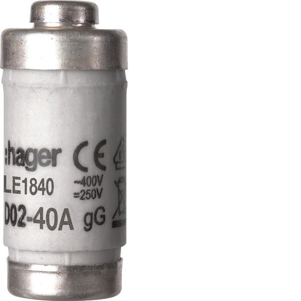 Hager Le1840 D02 Enlace De Fusible 40A 400V - Le1840 [2 Piezas]