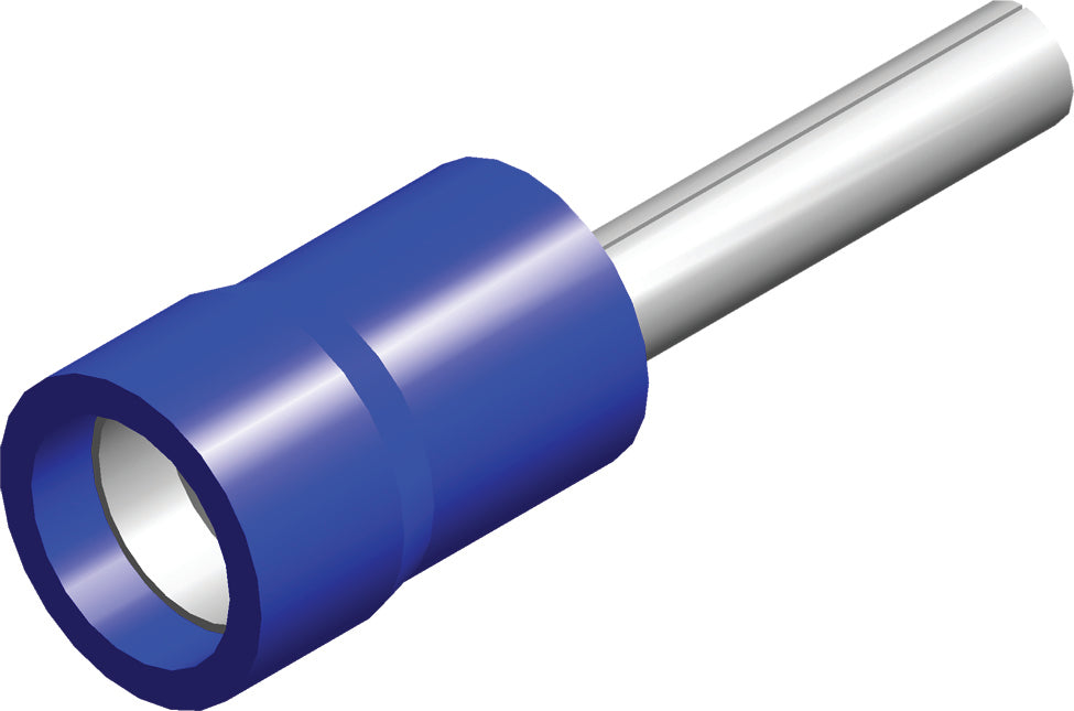 Conex Azul PVC Aislado Bootlace Ferrule 1.5-2.5mm² - CE030203 [100 Piezas]