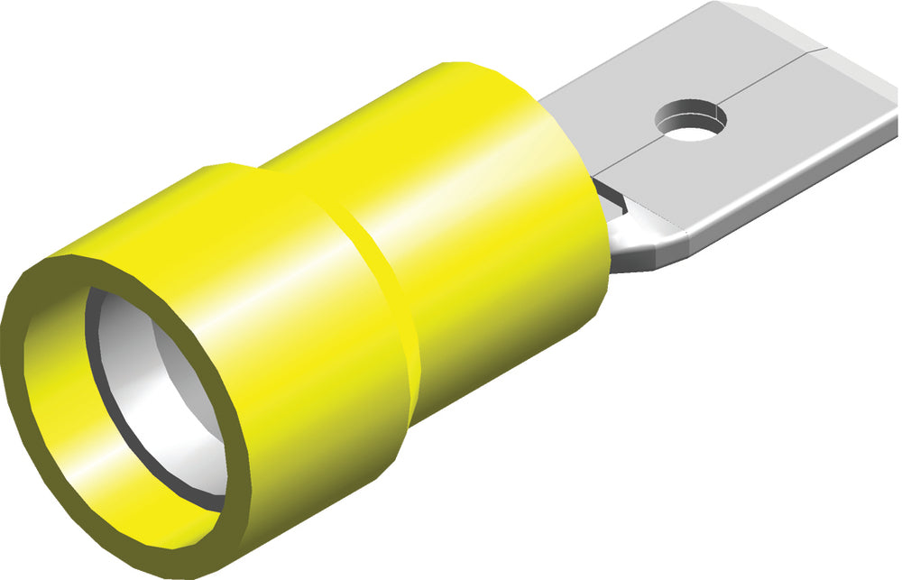 Conector De Espada Aislado Amarillo 4.0-6.0mm² - CE120301 [100 Piezas]