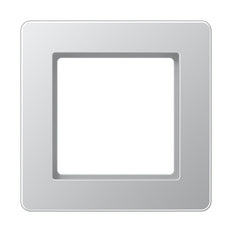 Jung A Flow Marco De Tapa Simple De Aluminio - AF581BFAL