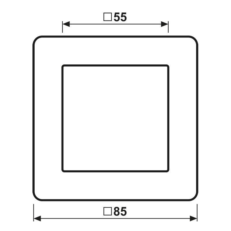 Jung A Flow Marco De Tapa Simple De Aluminio - AF581BFAL