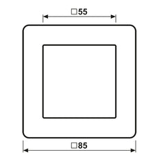 Jung A Flow Marco De Tapa Simple De Aluminio - AF581BFAL
