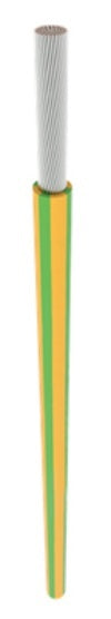 Cable H07V2-K Protegido UV 4mm² Verde Amarillo - 186810 [20 Metros]