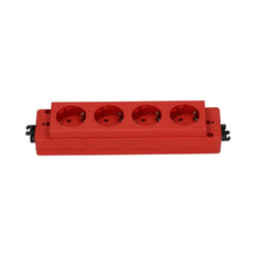 Bloque De Energía De 4 Tomas 230V Con Conexión GST Roja - 79.55.009