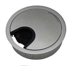 Grommet De Cable De Escritorio De Metal 80mm Acero Inoxidable Acabado - 49.80.016