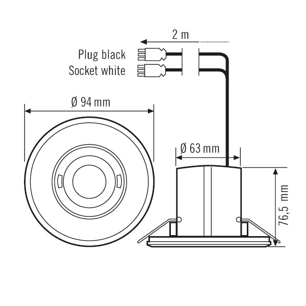 MD-FLAT 360I/8 Detector De Movimiento De Techo Con WAGO WINSTA - EP10424861