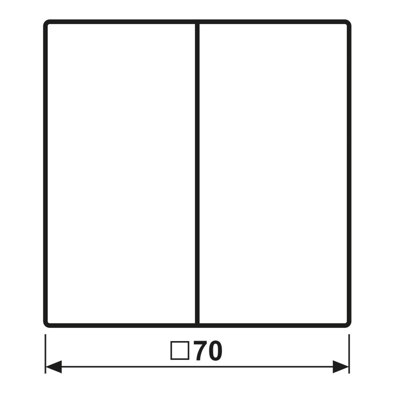 Serie KNX Interruptor De Palanca LS990 Blanco Mate 2 Vías - LS102WWM
