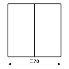 Serie KNX Interruptor De Palanca LS990 Blanco Mate 2 Vías - LS102WWM