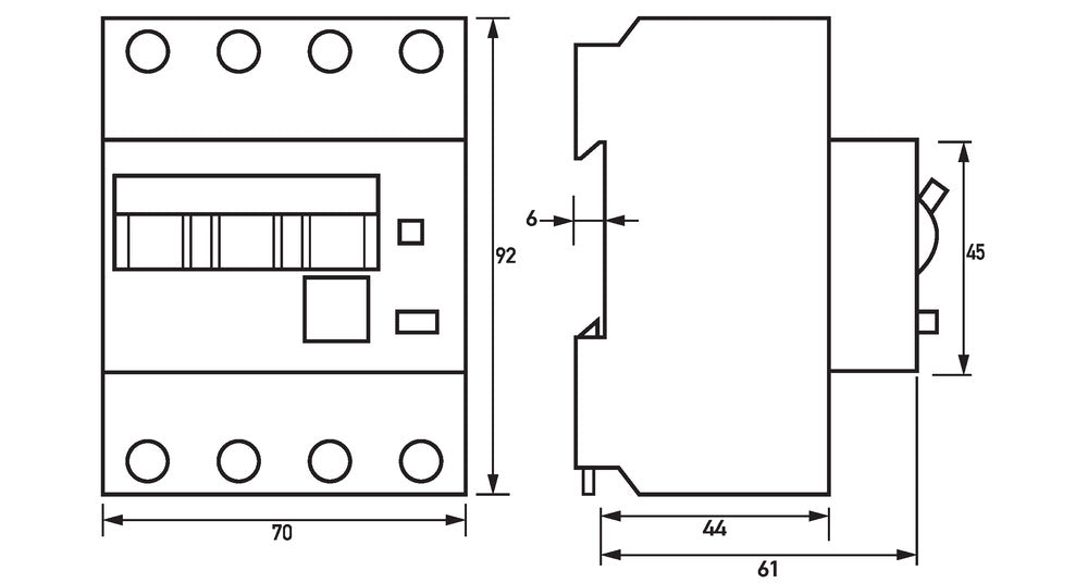 Disyuntor Rcbo Tipo A 16A 300Ma 3P+N Doepke - 09945114